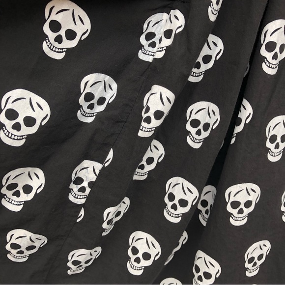 Free For Humanity France Skull Skeleton Dress sz S - Picture 10 of 13